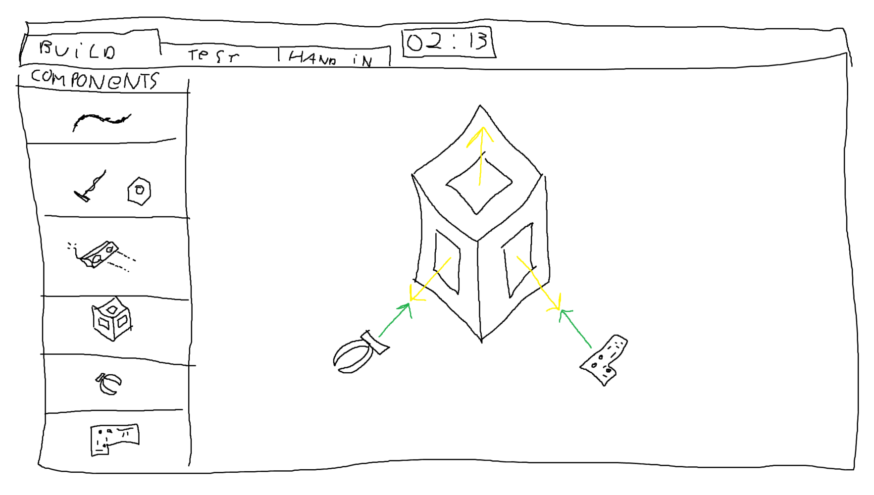 Sketch van prototype 5