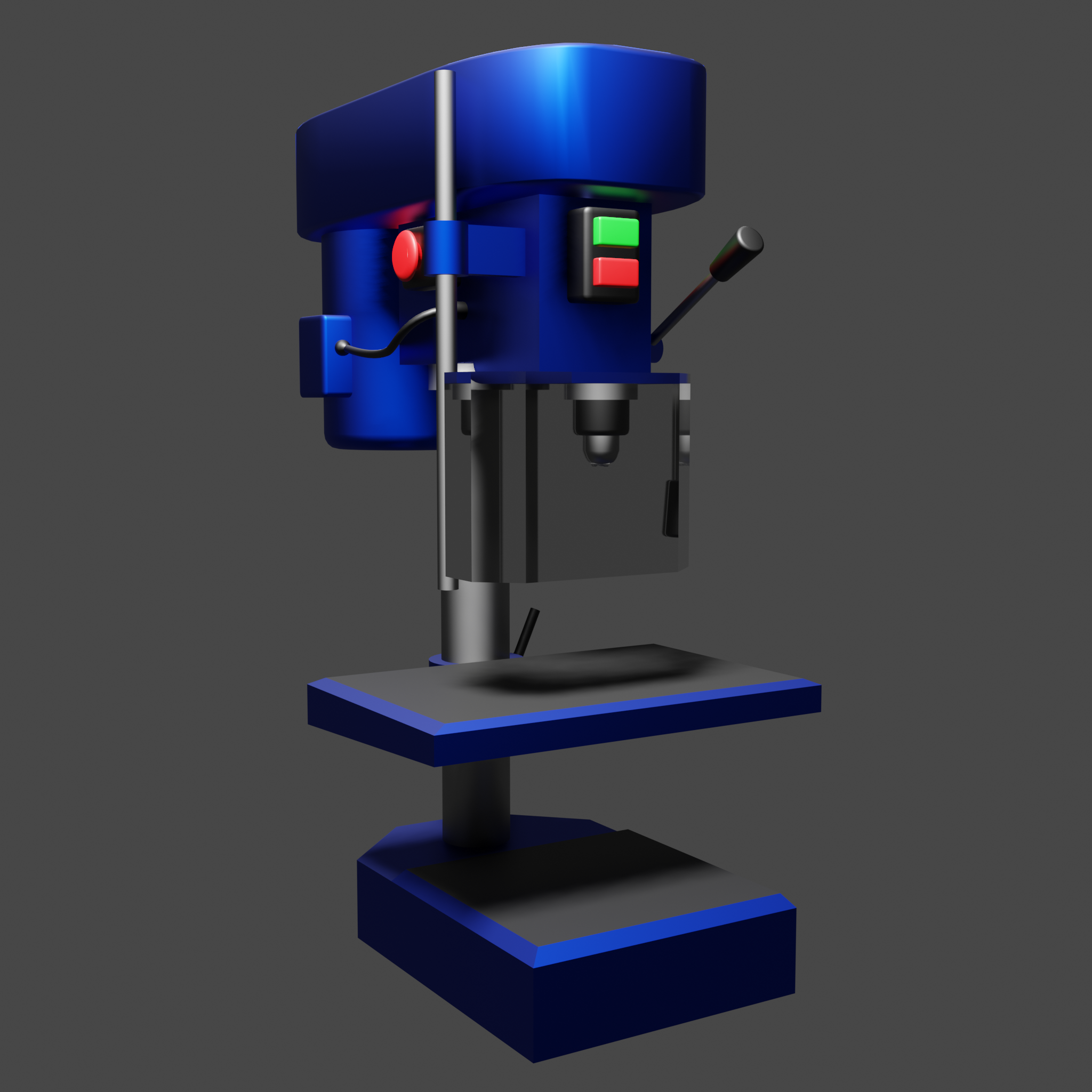 3D model van een boorkolom